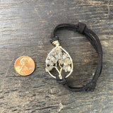 Labradorite Tree of Life Adjustable Bracelet ~ Gold