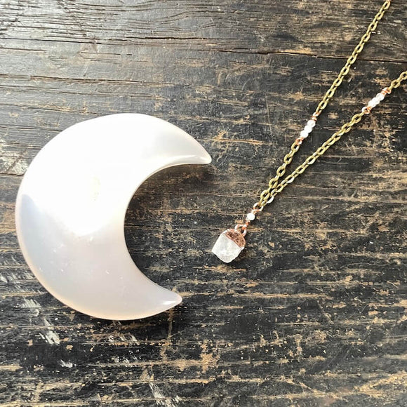 Moonstone Magic Copper Necklace (20