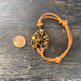 Tiger's Eye Tree of Life Adjustable Bracelet ~ Copper