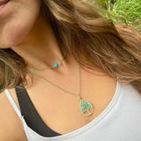 Apatite Tree of Life Layer Necklace ~ Gold