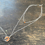 Sunstone Tree of Life Layer Necklace ~ Silver