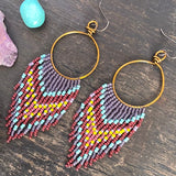 Willow Hoop Earrings ~ Copper