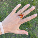 Amber Tree of Life Ring
