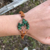 Aventurine Tree of Life Adjustable Bracelet ~ Copper
