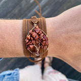 Goldstone Tree of Life Wrap Bracelet ~ Copper