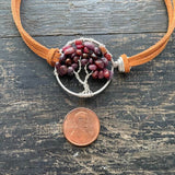 Ruby Tree of Life Anklet (Circle Tree)