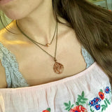 Sunstone Tree of Life Layer Necklace ~ Copper