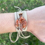Sunstone Tree of Life Wrap Bracelet ~ Copper