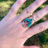 Turquoise Tree of Life Ring