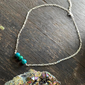 Turquoise (Dyed) Dainty Choker