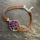 Amethyst Tree of Life Anklet (XS Tree)